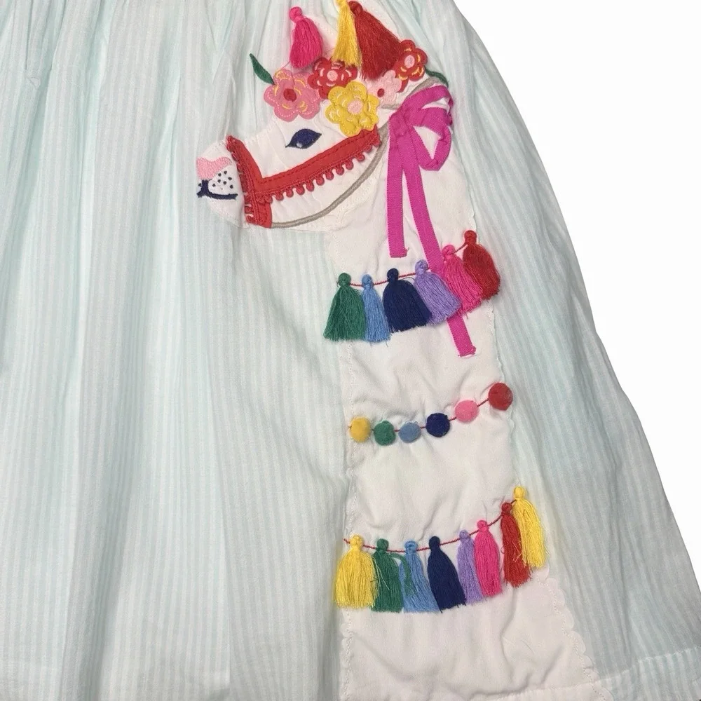 Mini Boden Llama Appliqué Dress Size 7-8